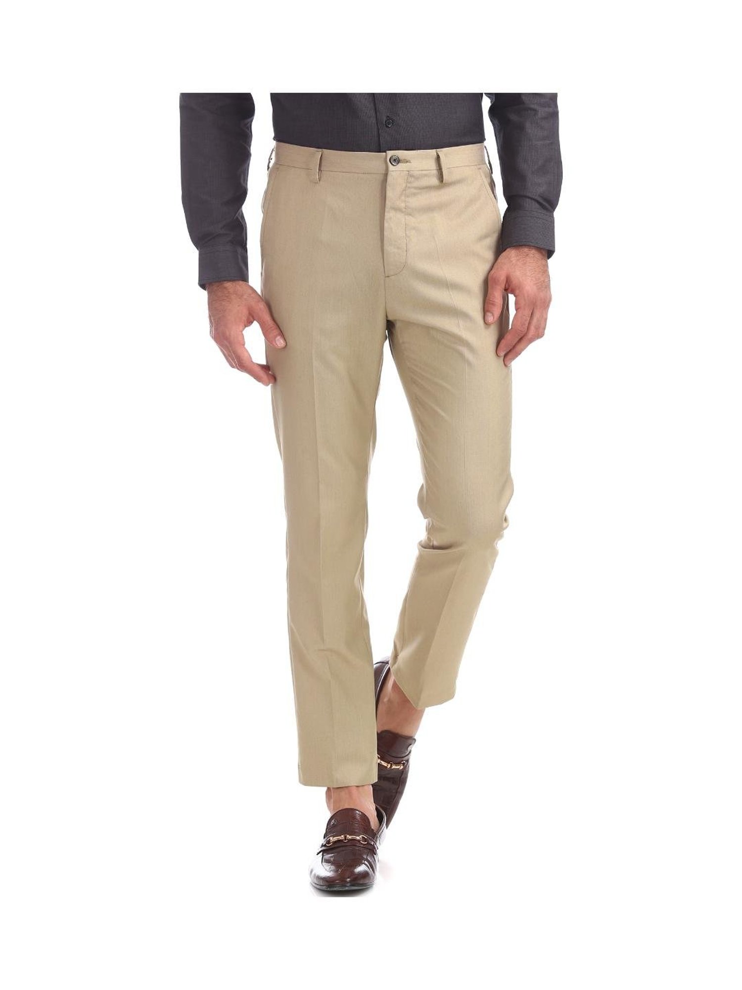 Arrow Tapered Fit Patterned Mid Waist Mens Formal Trouser Charcoal  M8HOEK3IB4Q in Chennai at best price by Attitude  Justdial