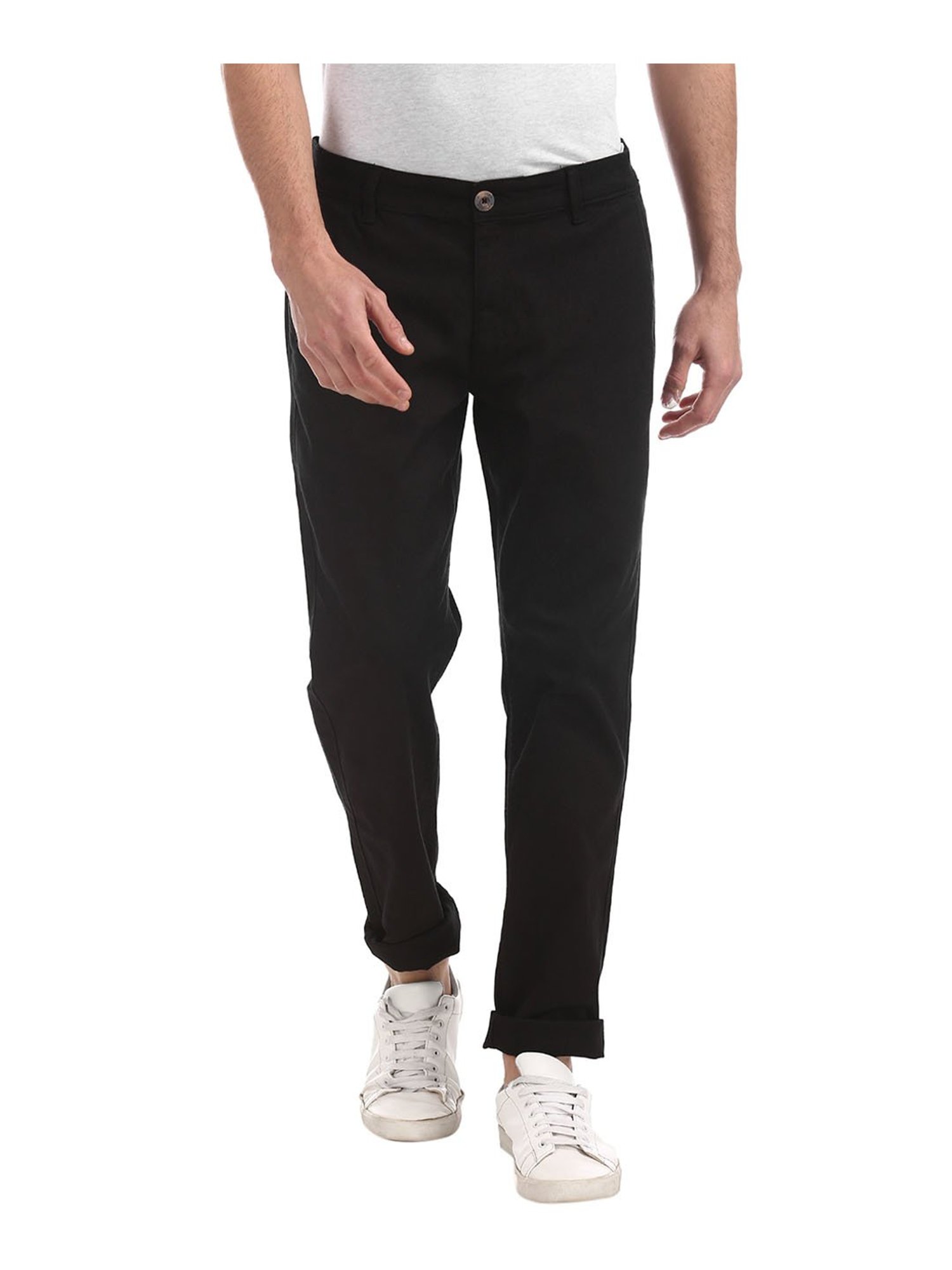 32% OFF on Ruggers Men's Slim Fit Casual Trousers on Amazon | PaisaWapas.com