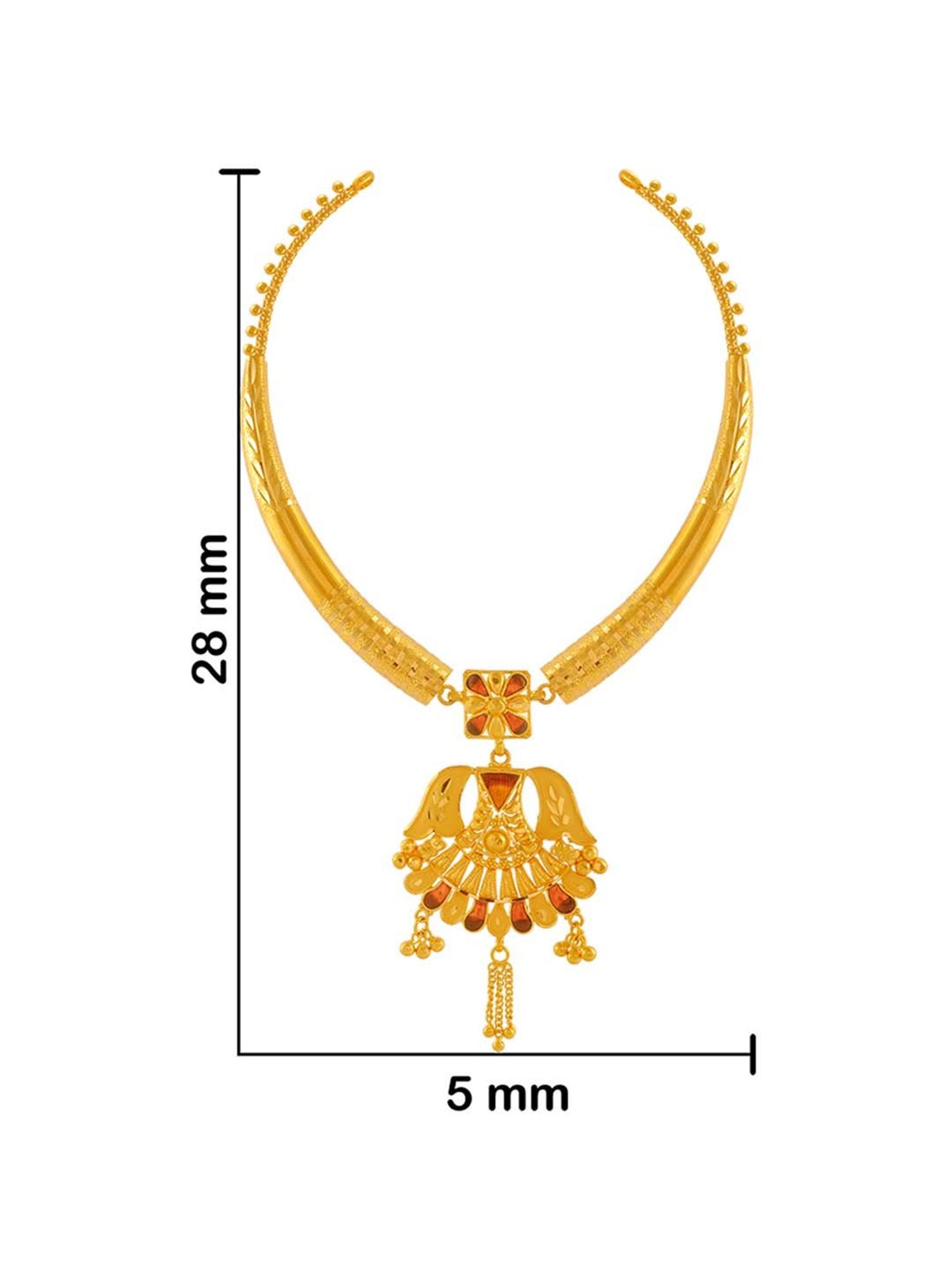 Buy P.C. Chandra 22 kt Gold Necklace 