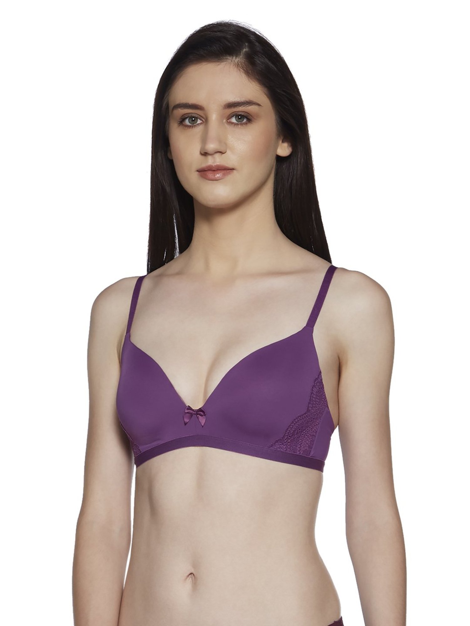 Wunderlove by Westside Purple Invisible Full Coverage Bra