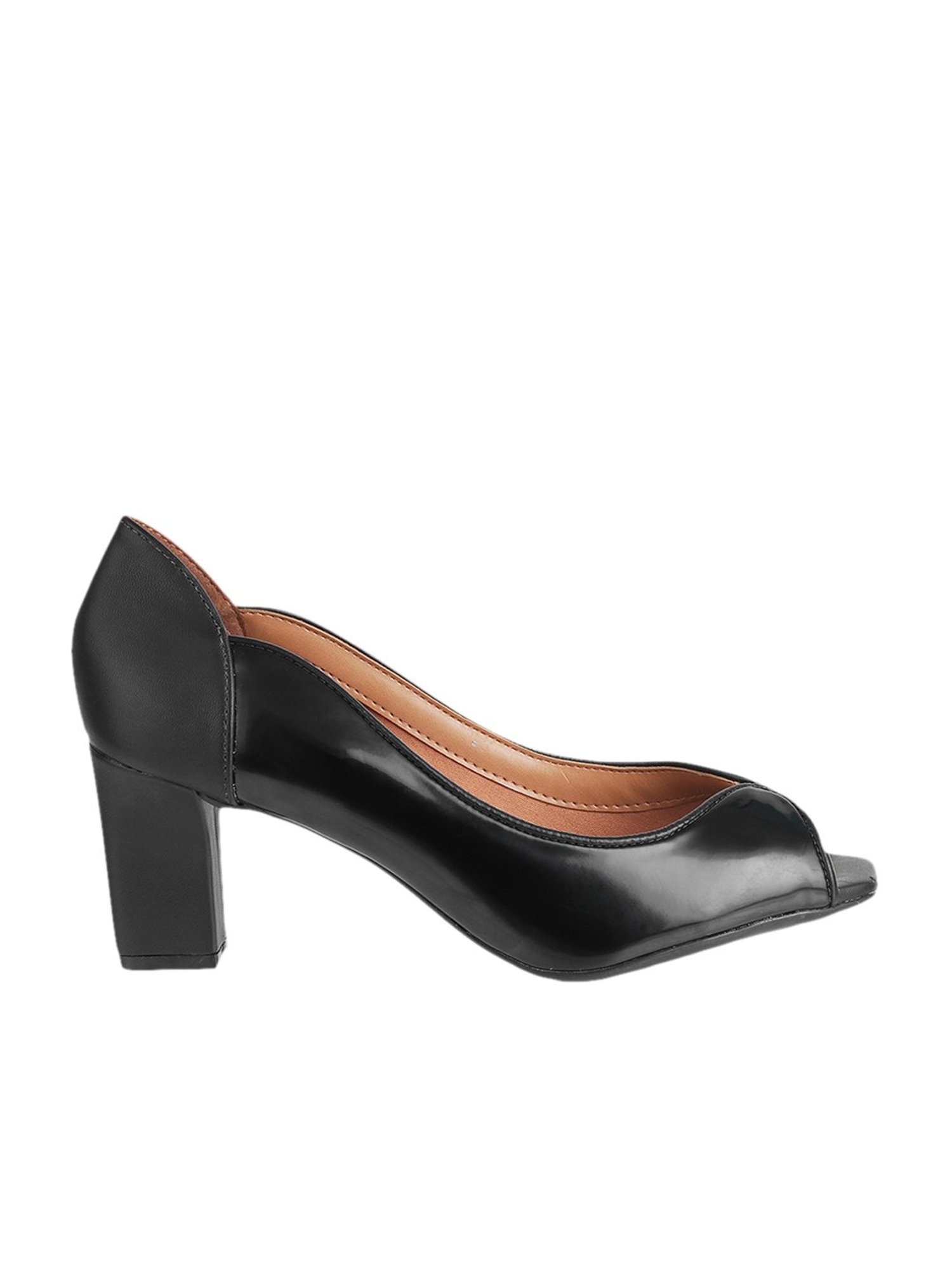 Buy online Black Heels Sandals from heels for Women by Lemon & Pepper for  ₹1999 at 0% off | 2024 Limeroad.com