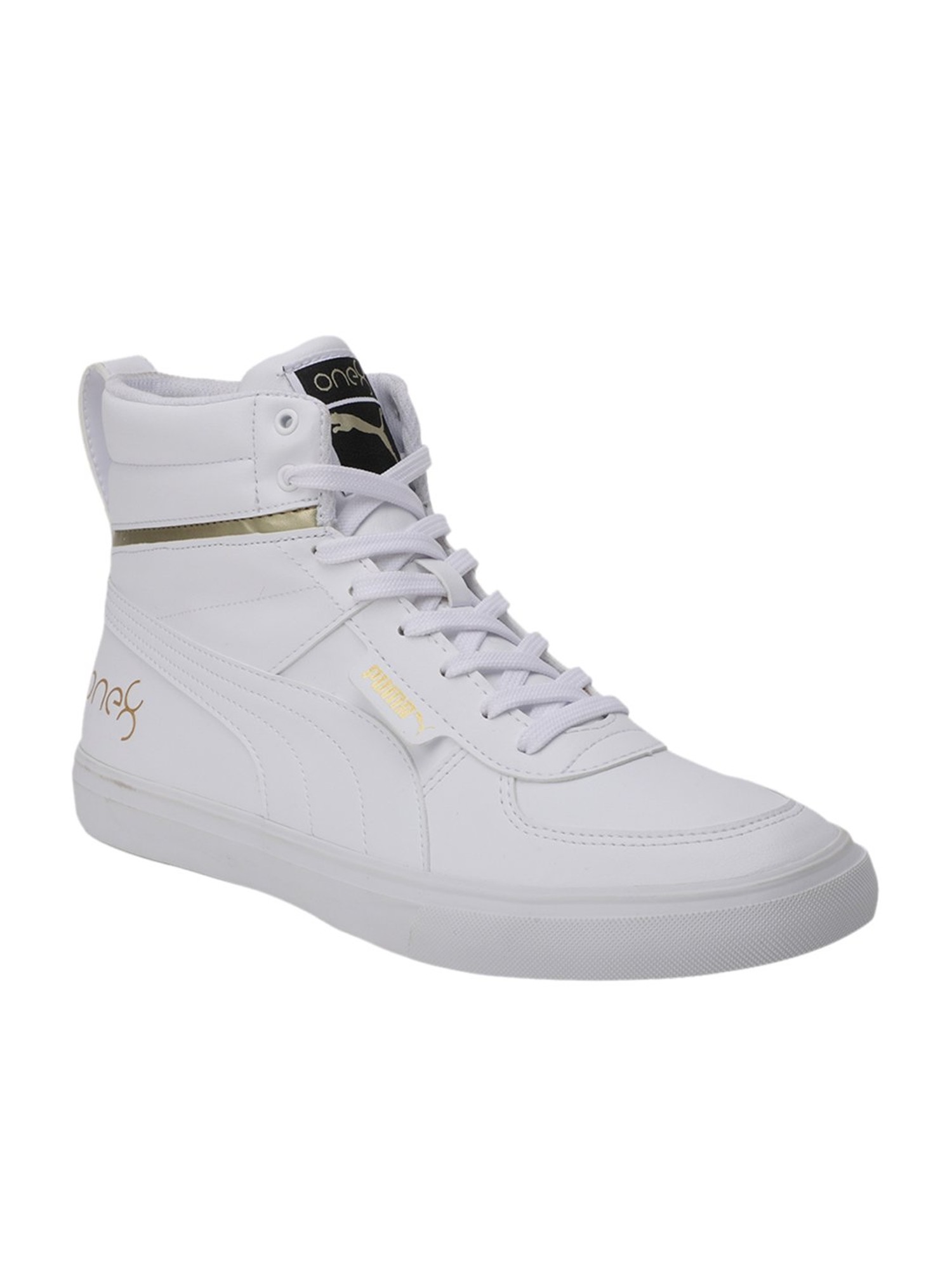 puma shoes for men high top white