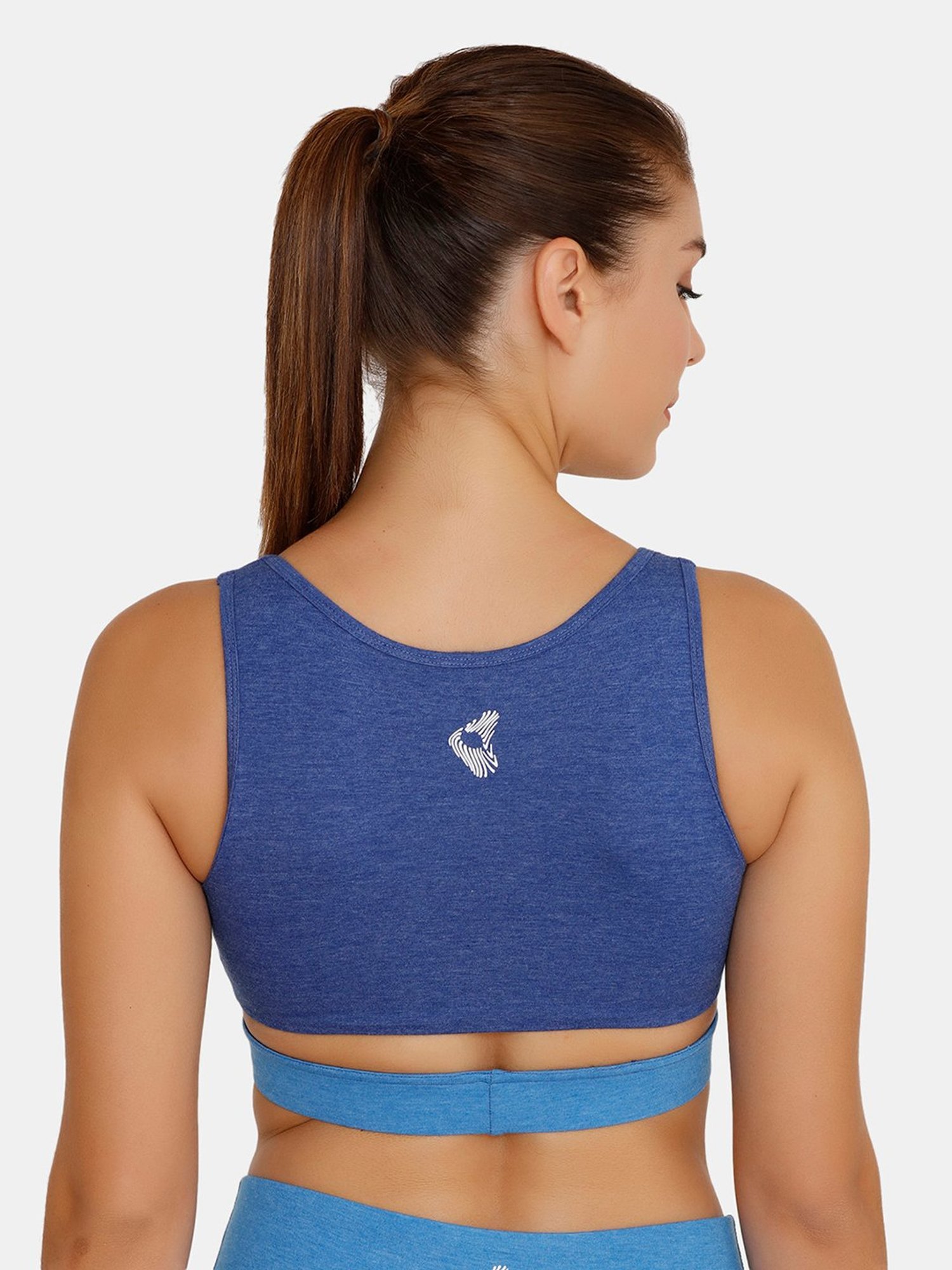 Buy Zelocity by Zivame Blue Non Wired Padded Sports Bra for Women Online @  Tata CLiQ