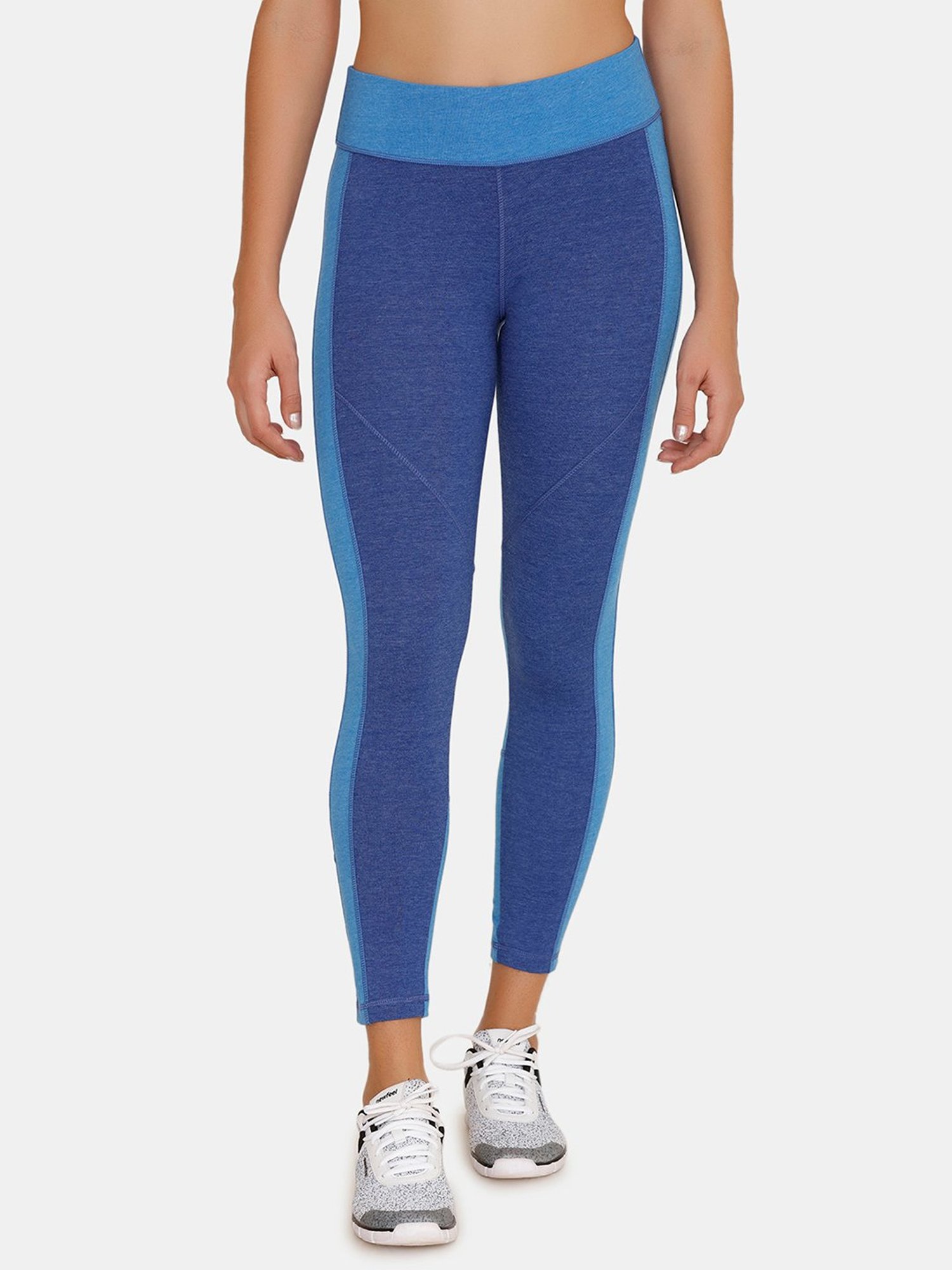 Buy Blue Leggings for Women by Zelocity Online