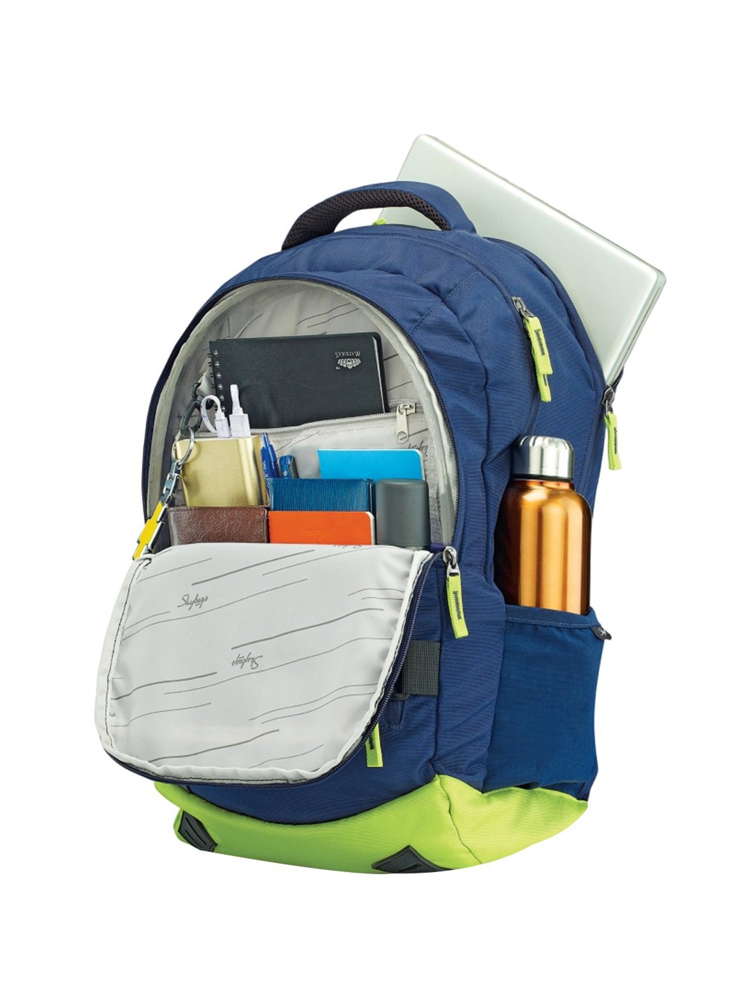 skybags geek 48 ltrs blue laptop backpack