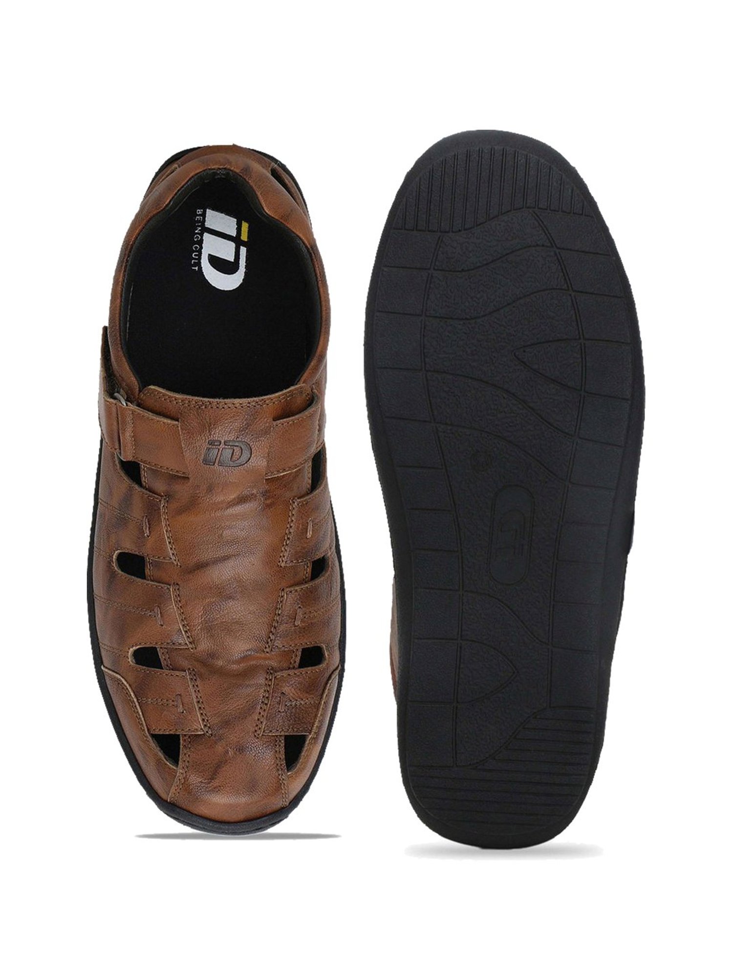 Amazon.com | Salamander Logato Men's Sandals Greased Leather Footbed  Comfortable Leisure Plain Logato Black Crazy Horse Sandals Men, Dark brown,  14 US | Sandals