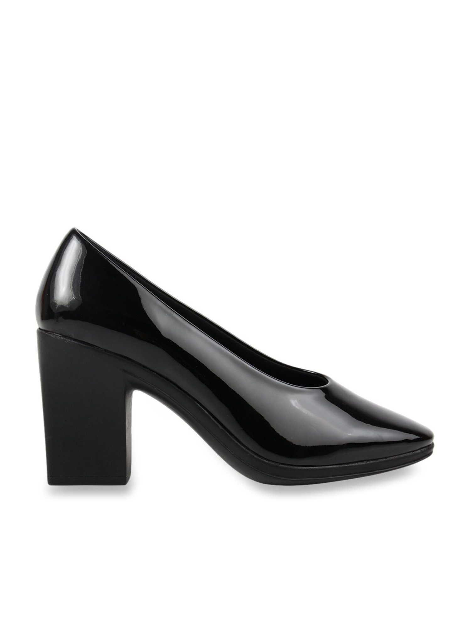 Buy Catwalk Women Black Solid Heels - Heels for Women 8607997 | Myntra