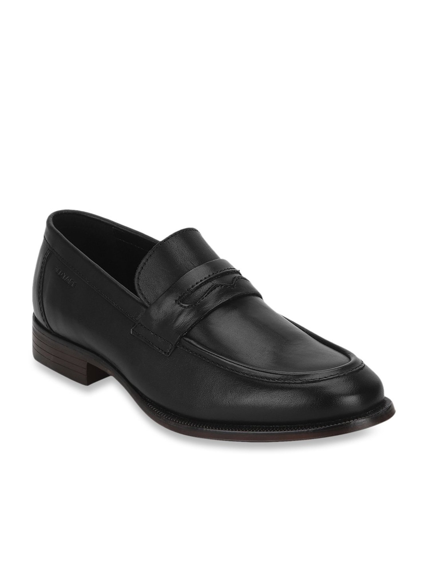 red tape black casual loafers