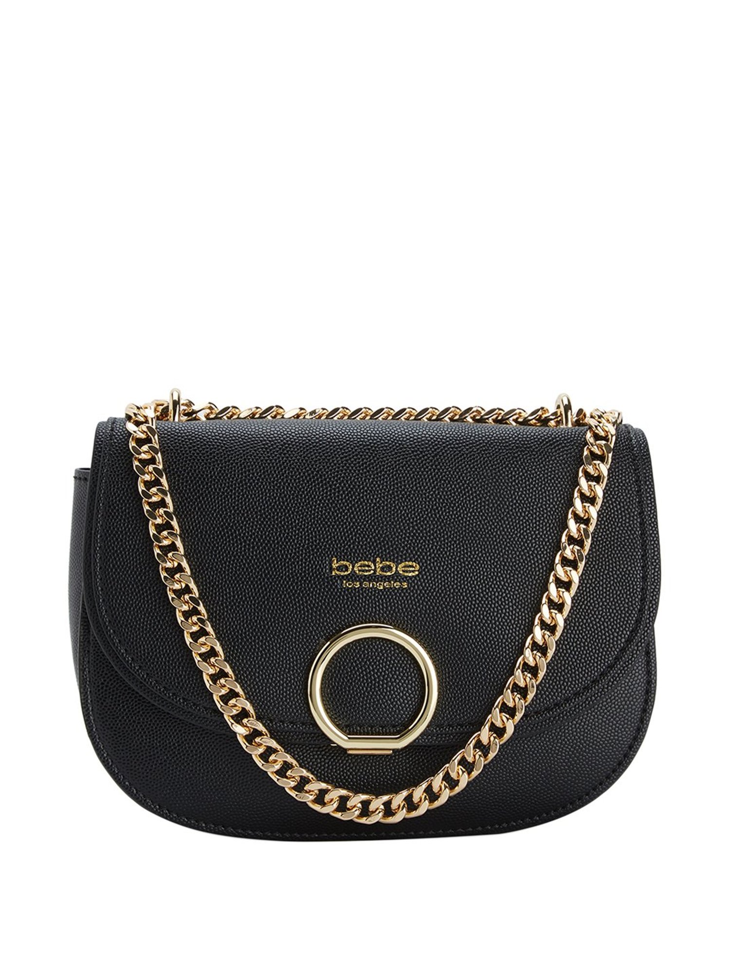 Buy Bebe Black Textured Small Sling Handbag Online At Best Prices Tata Cliq