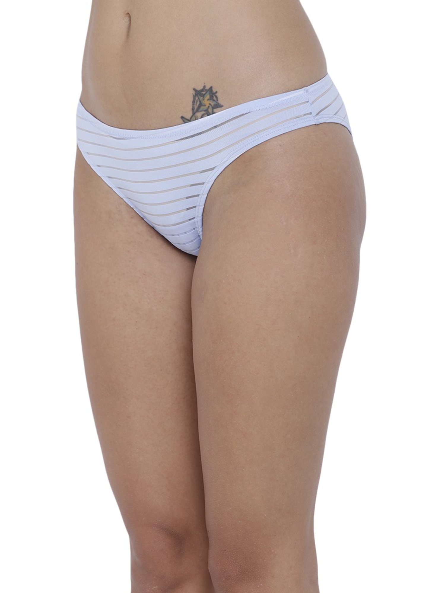 Buy Amante Black & Blue Seamless Bikini Panty Online at best price at  TataCLiQ