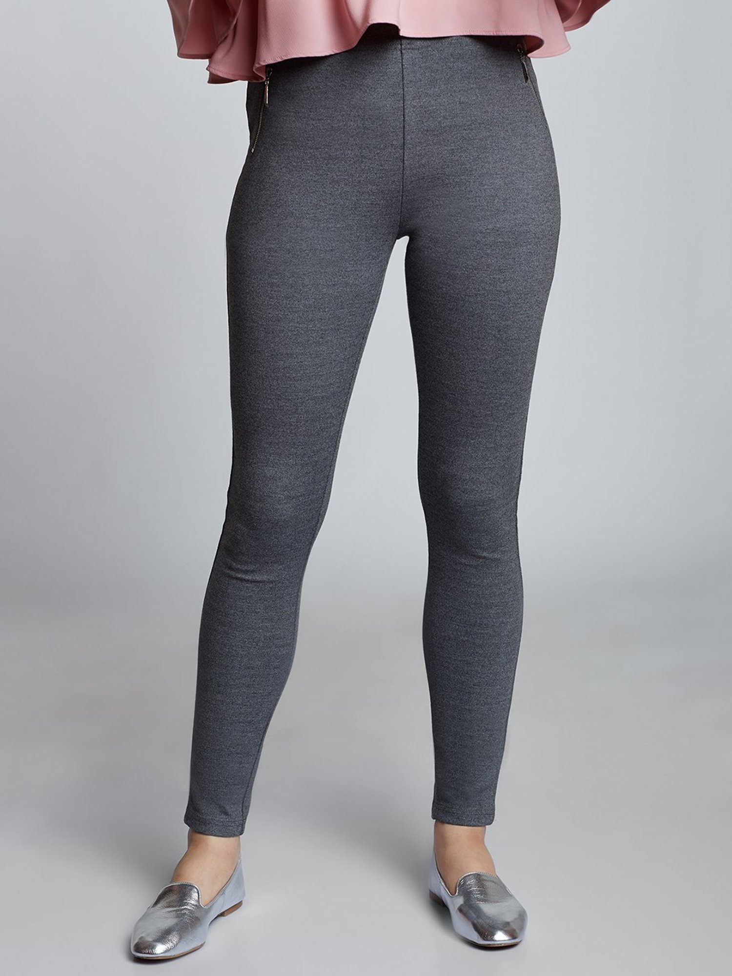 Buy Cover Story Grey Slim Fit Jeggings 