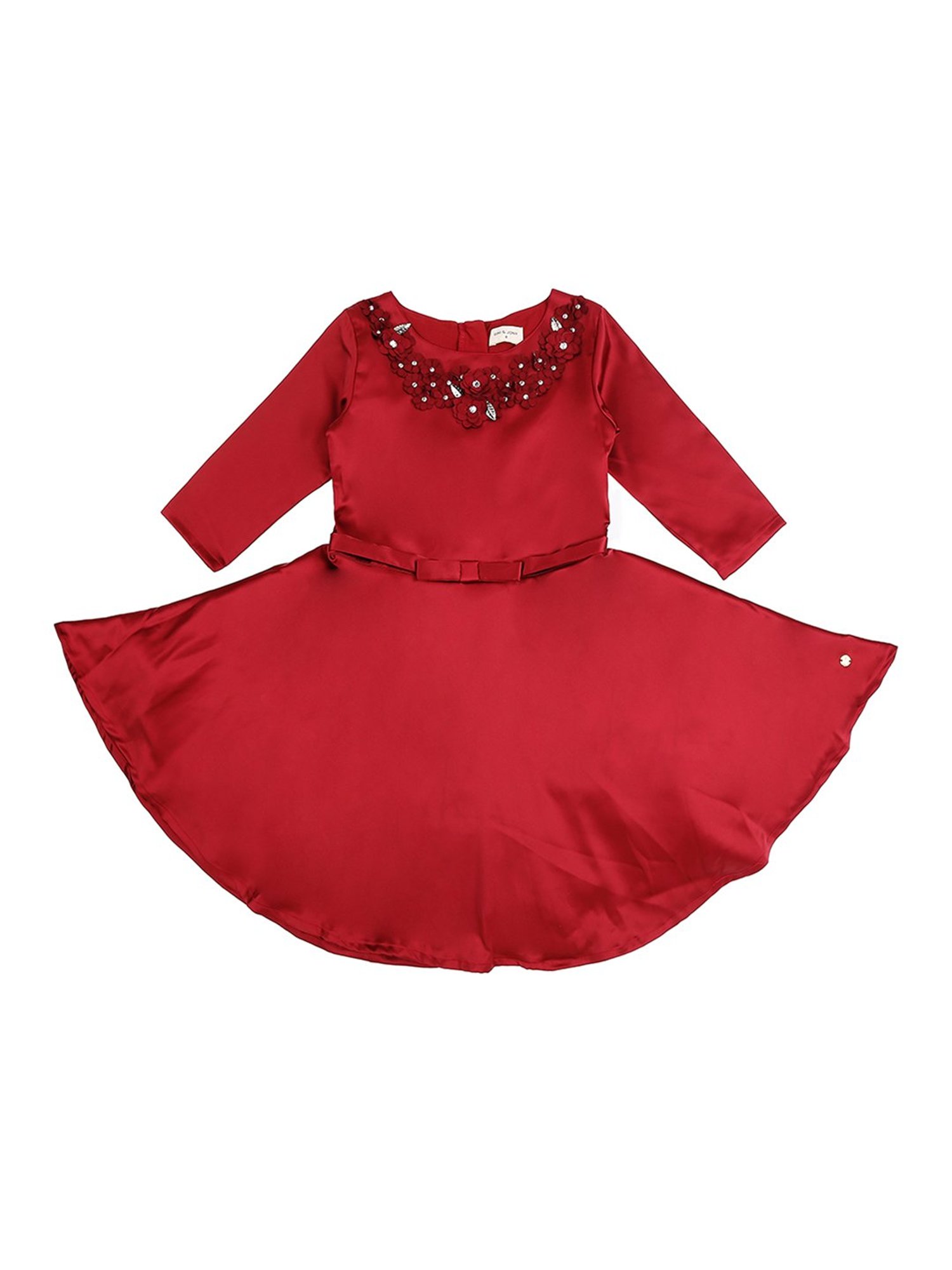 little girl maroon dress