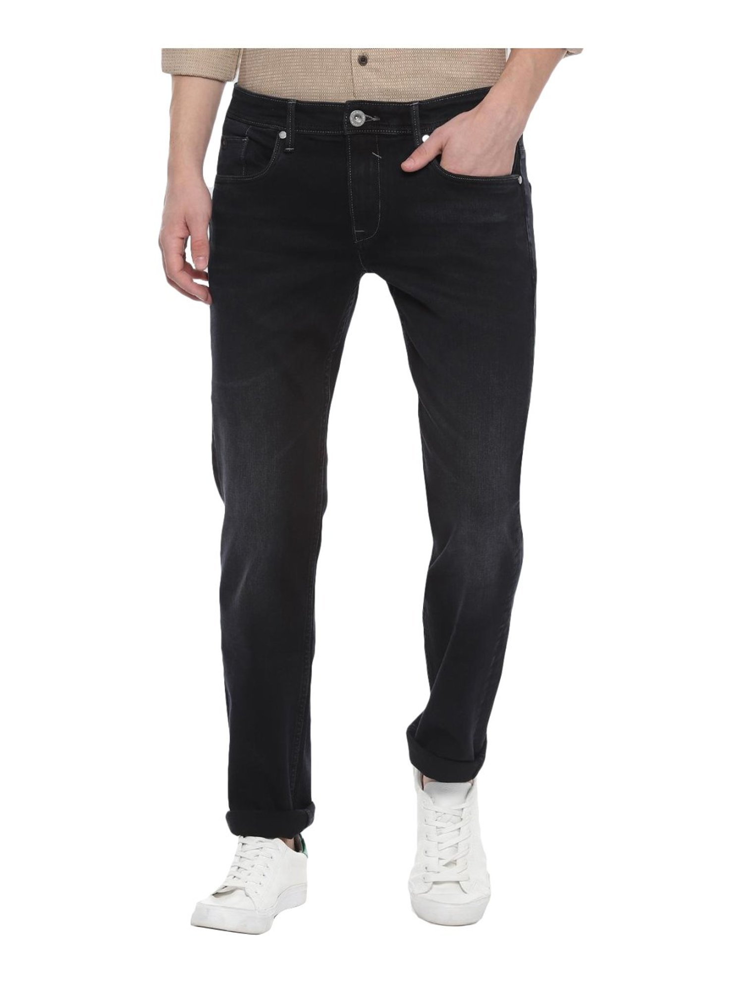 louis philippe black jeans