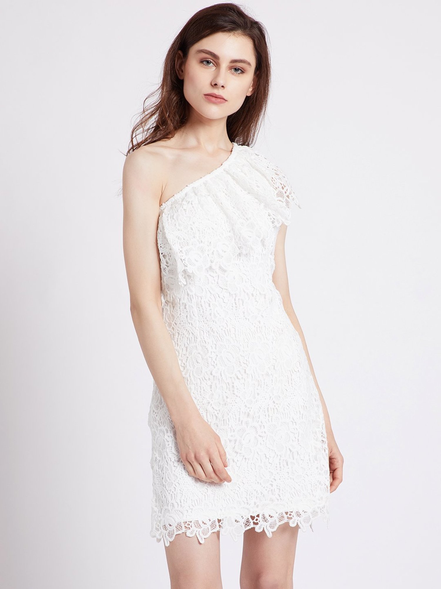 Buy Cover Story White Lace Dress for Women Online @ Tata CLiQ