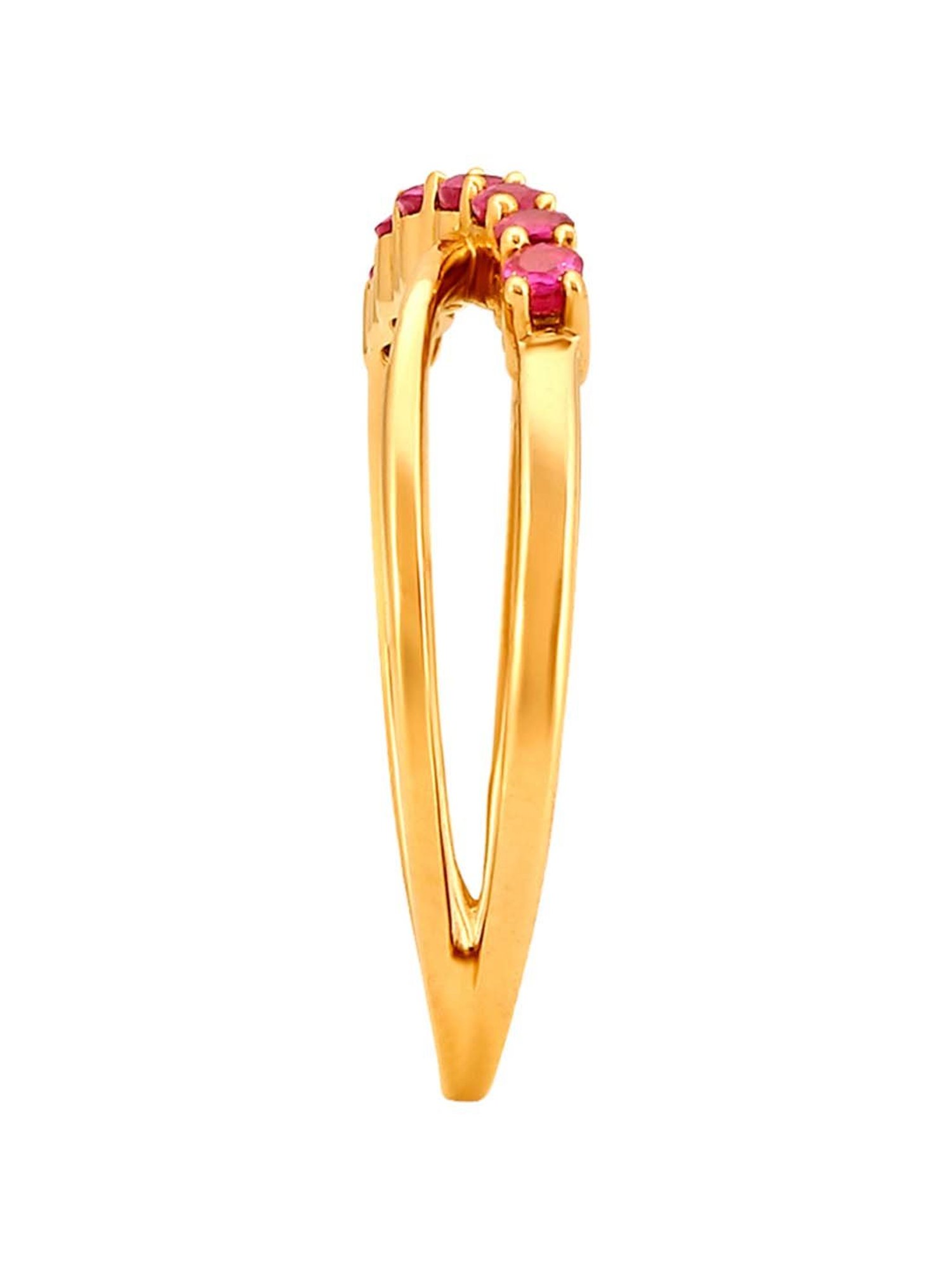 Ruby finger rings on sale tanishq