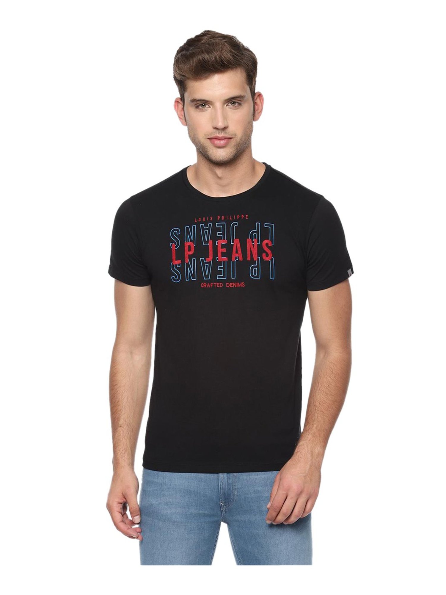 louis philippe black jeans