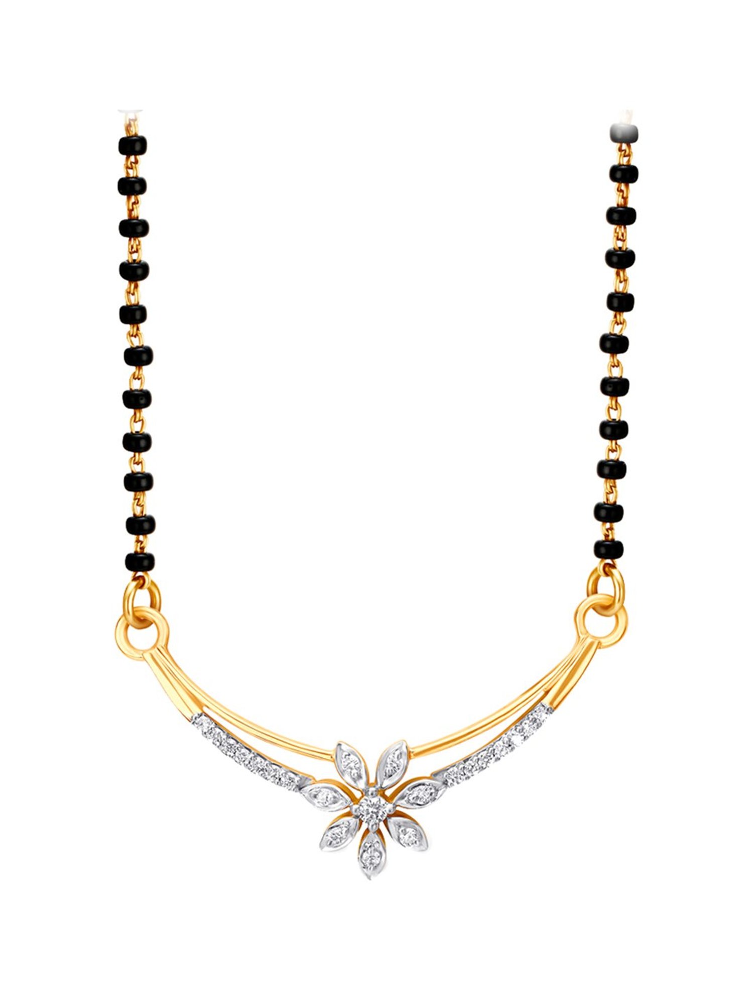 tanishq diamond pendant mangalsutra