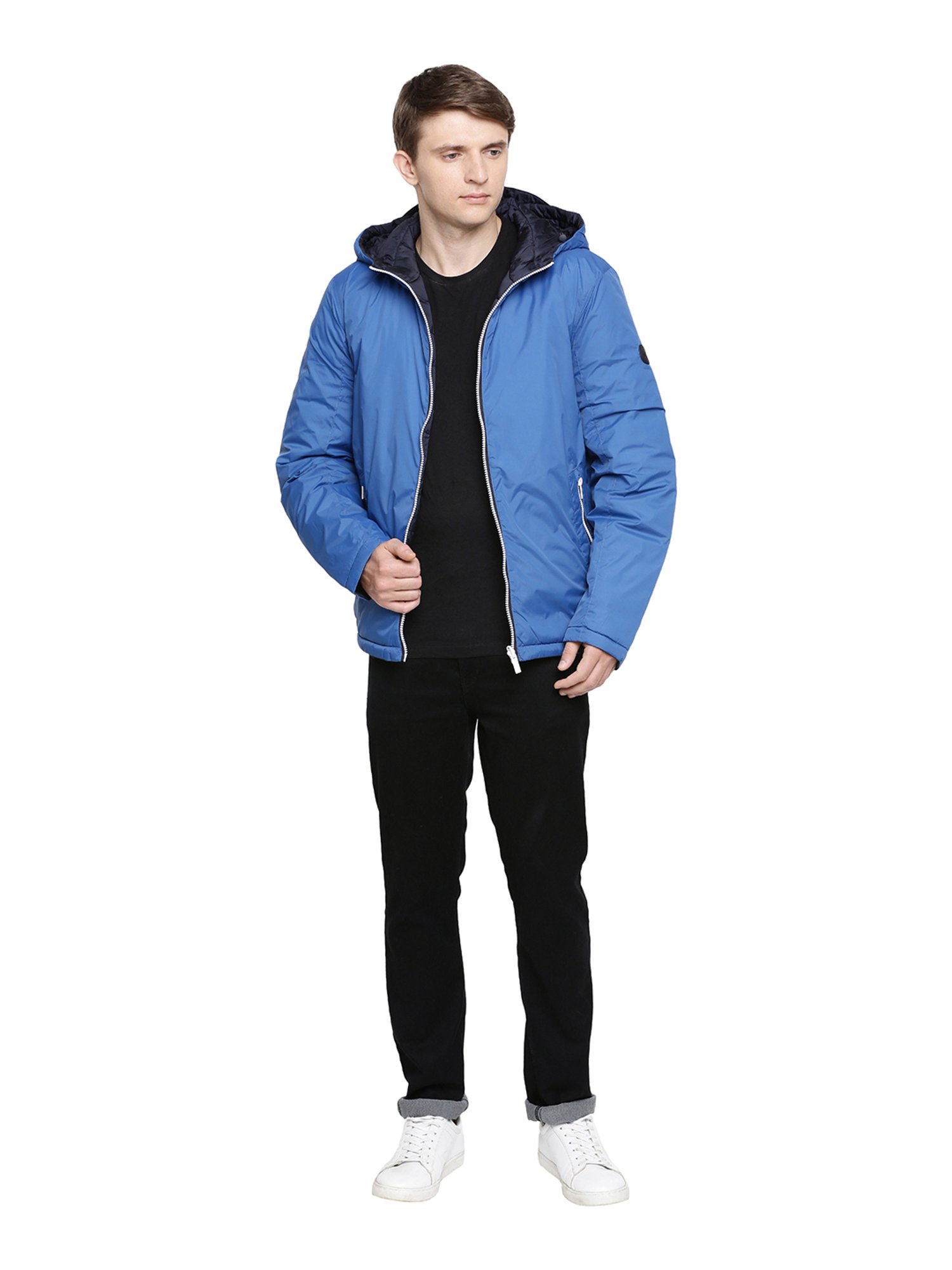 Polyester Hooded Reversible Jacket 
