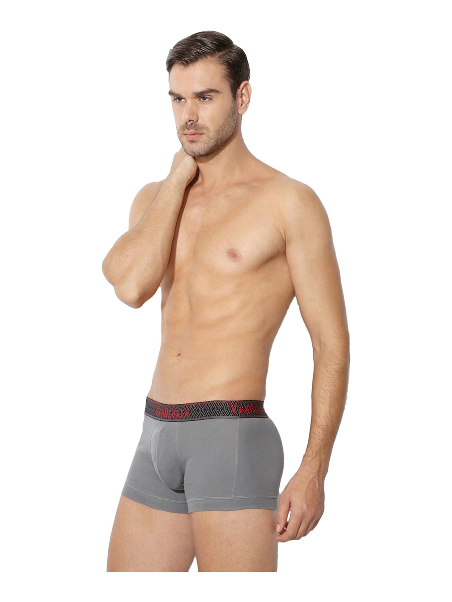 Van Heusen Swift Dry Breathable Solid AIR Series Briefs - Iron Grey