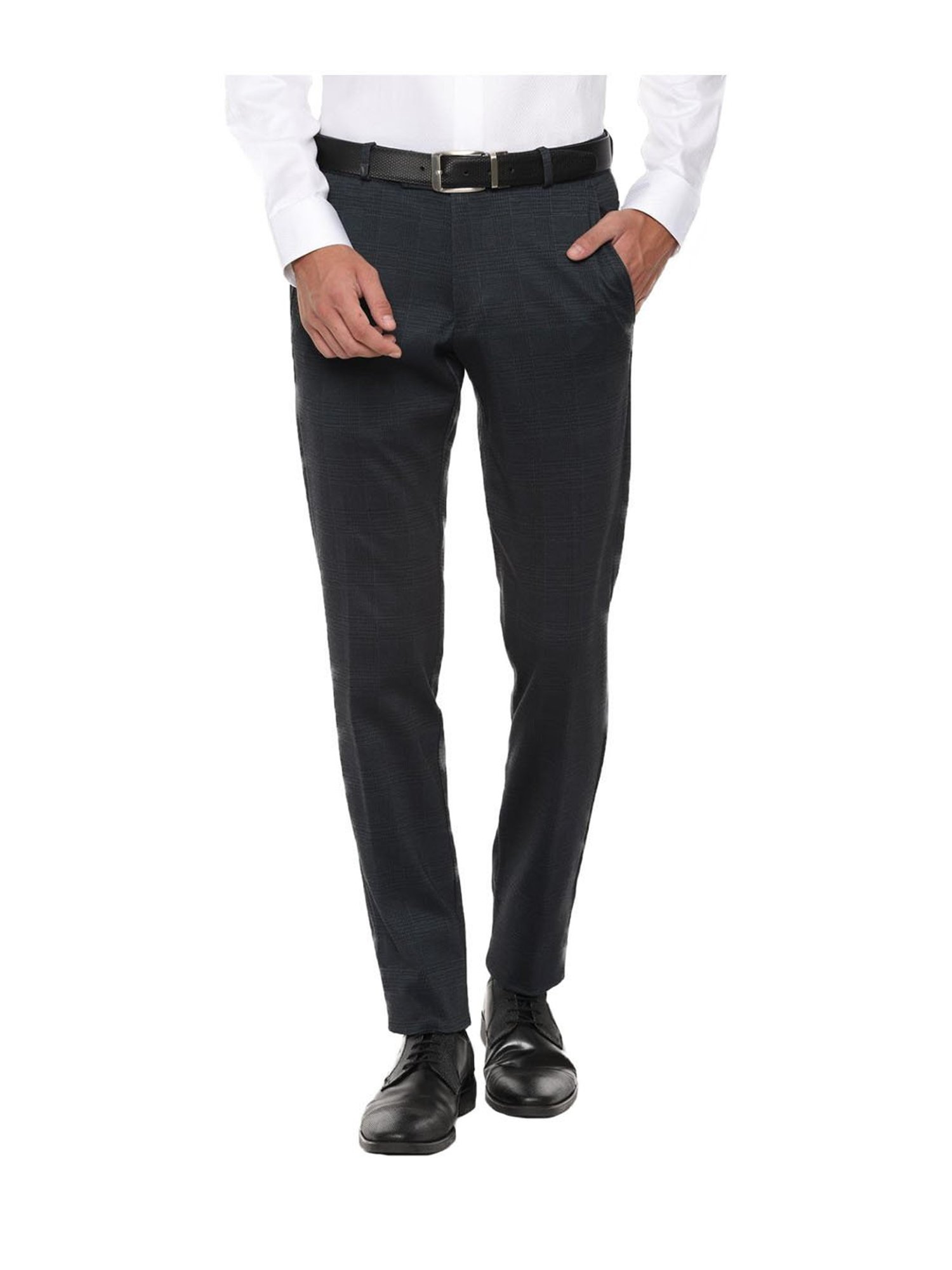US POLO ASSN Casual Trousers  Buy US Polo Assn Men Light Grey Mid  Rise Check Smart Casual Trousers Online  Nykaa Fashion