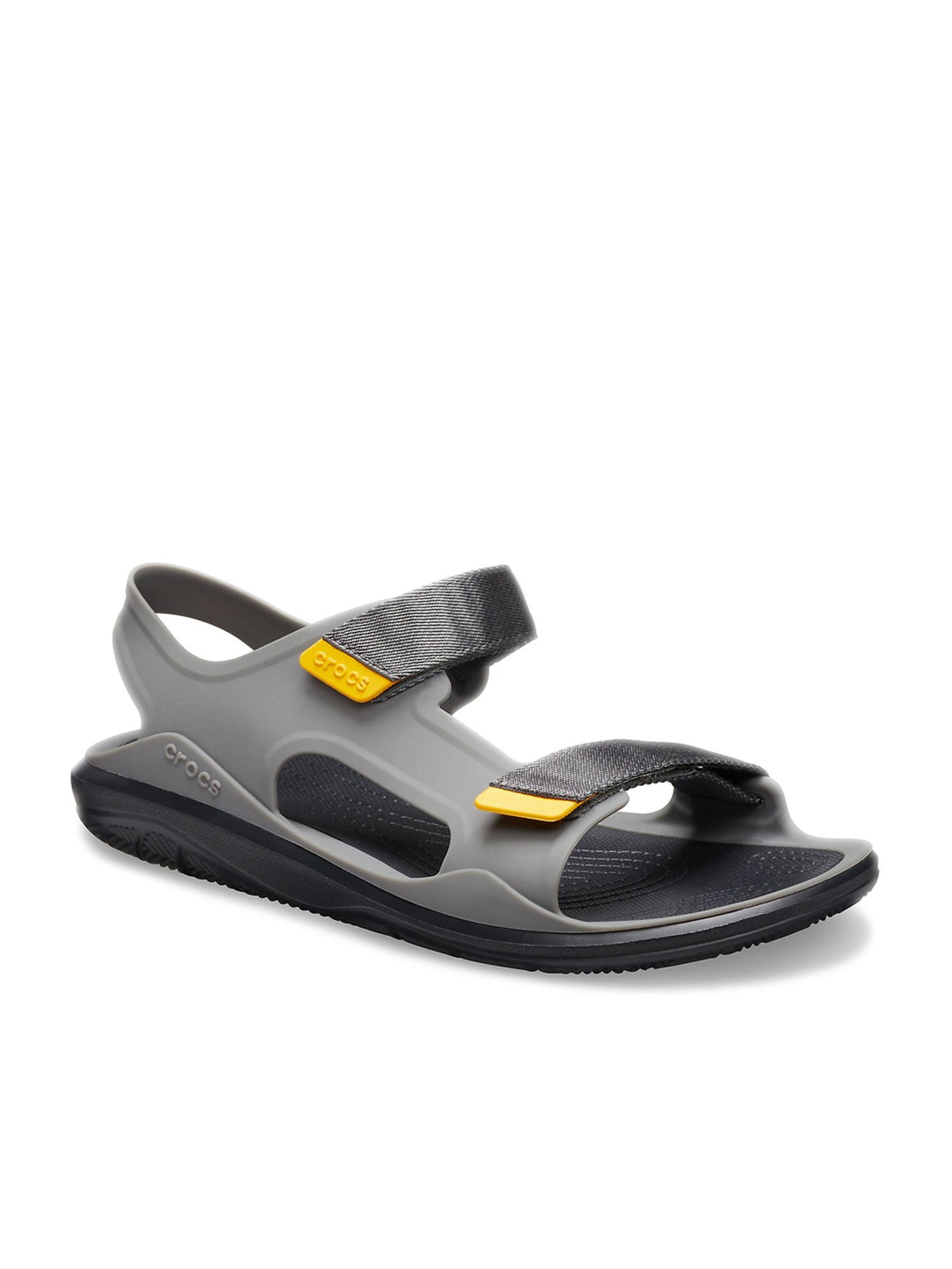 Buy CrocsMen's Swiftwater Mesh Deck Sandals, Slate Grey, 8 Men Online at  desertcartINDIA