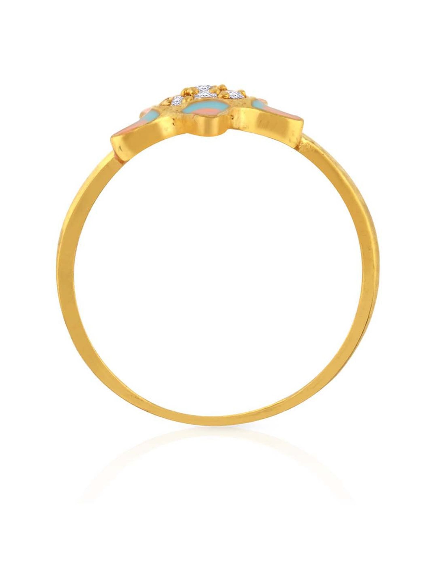22KT Gold Floral Ring – RANKA JEWELLERS