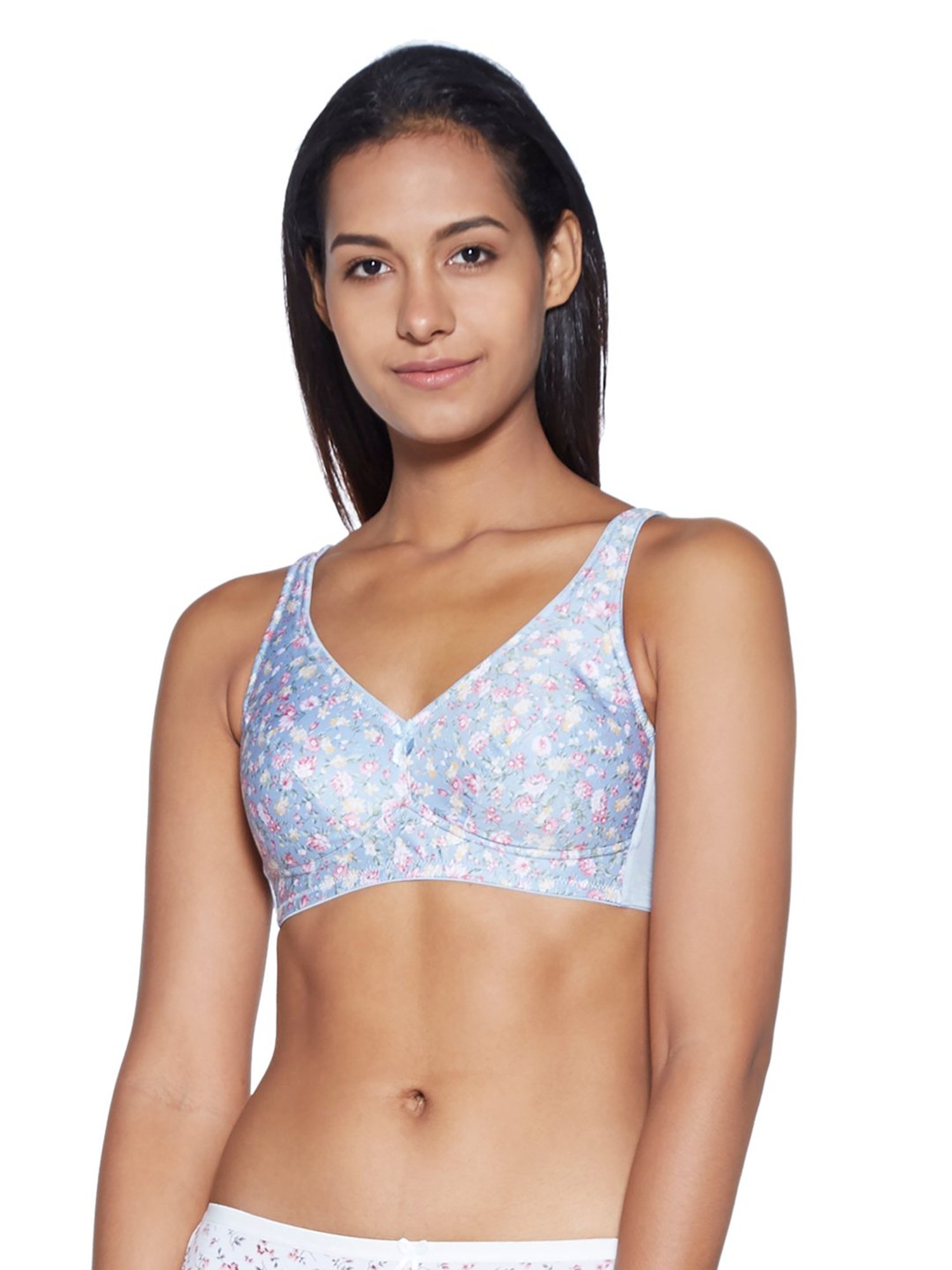 Buy Wunderlove by Westside Blue Melange Seam-Free Bra For Women Online At  Tata CLiQ