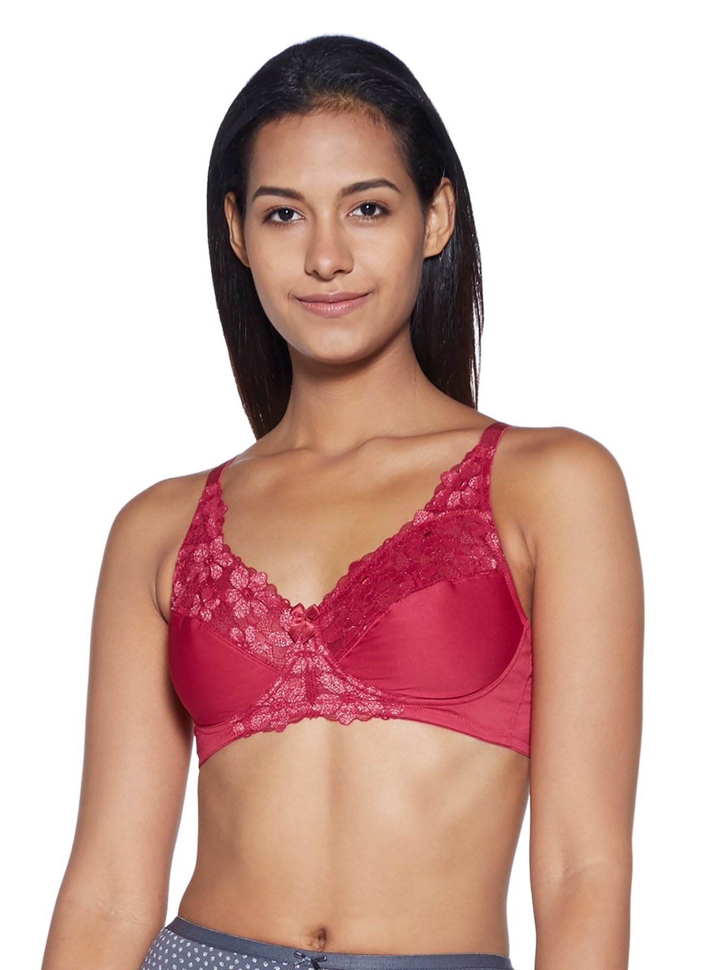 Superstar by Westside Light Brown Self-Patterned Bra