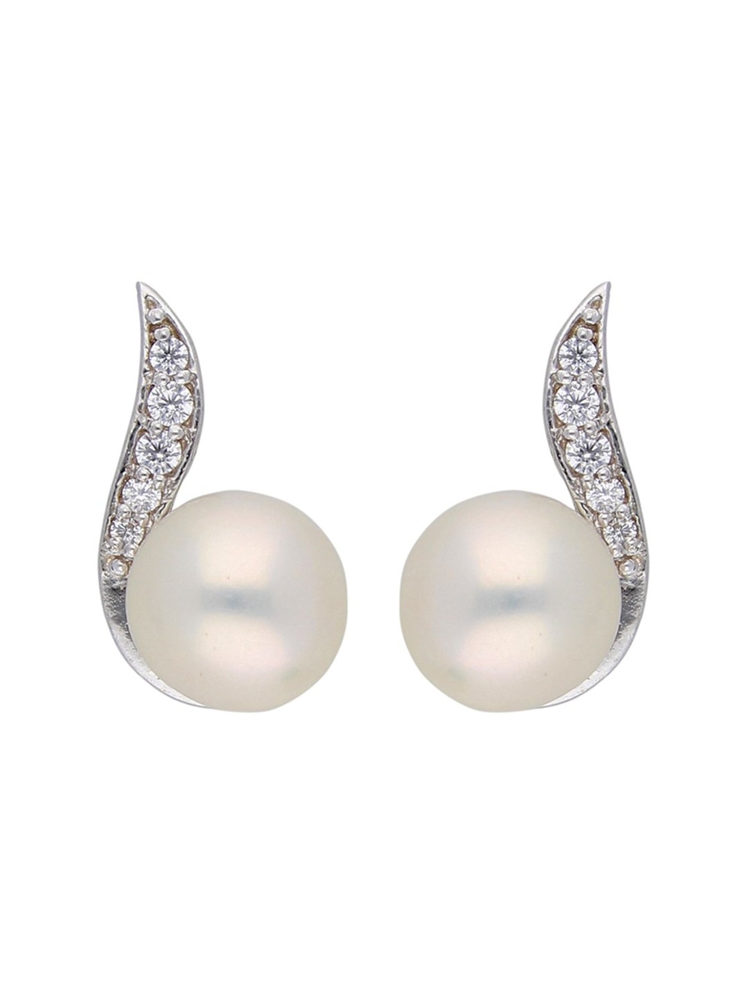 Buy Sri Jagdamba Pearls White & Green Gamati Earrings for Women Online At  Best Price @ Tata CLiQ
