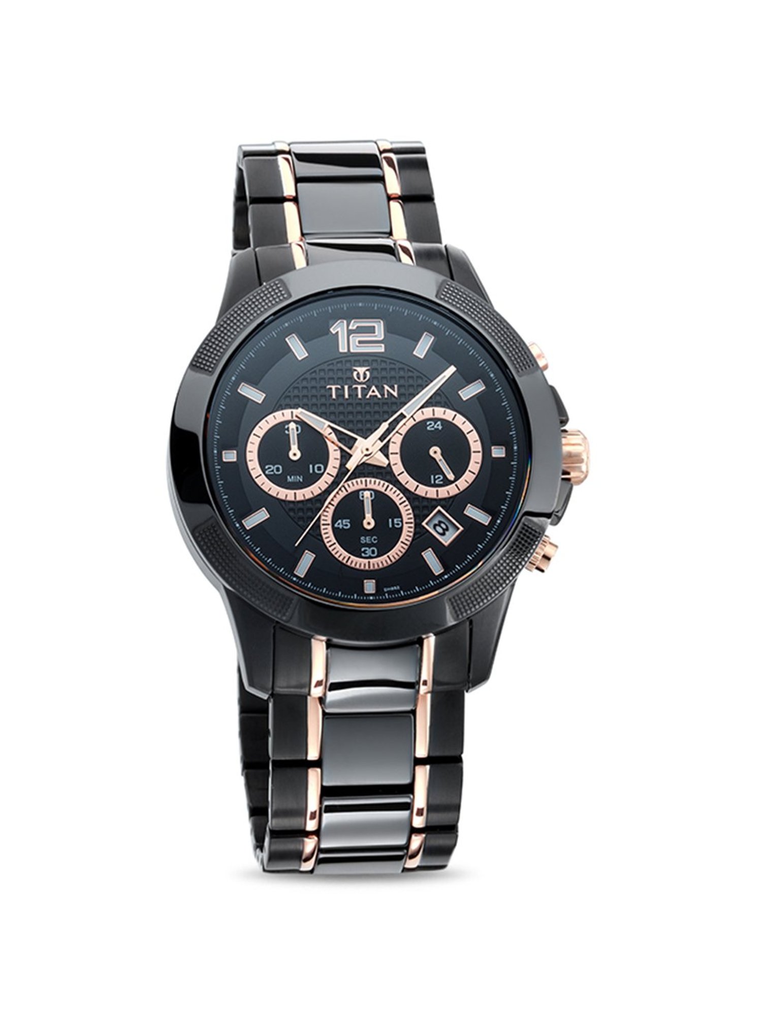 Buy Titan NL90090KD02 Ceramics Analog Watch for Men at Best Price