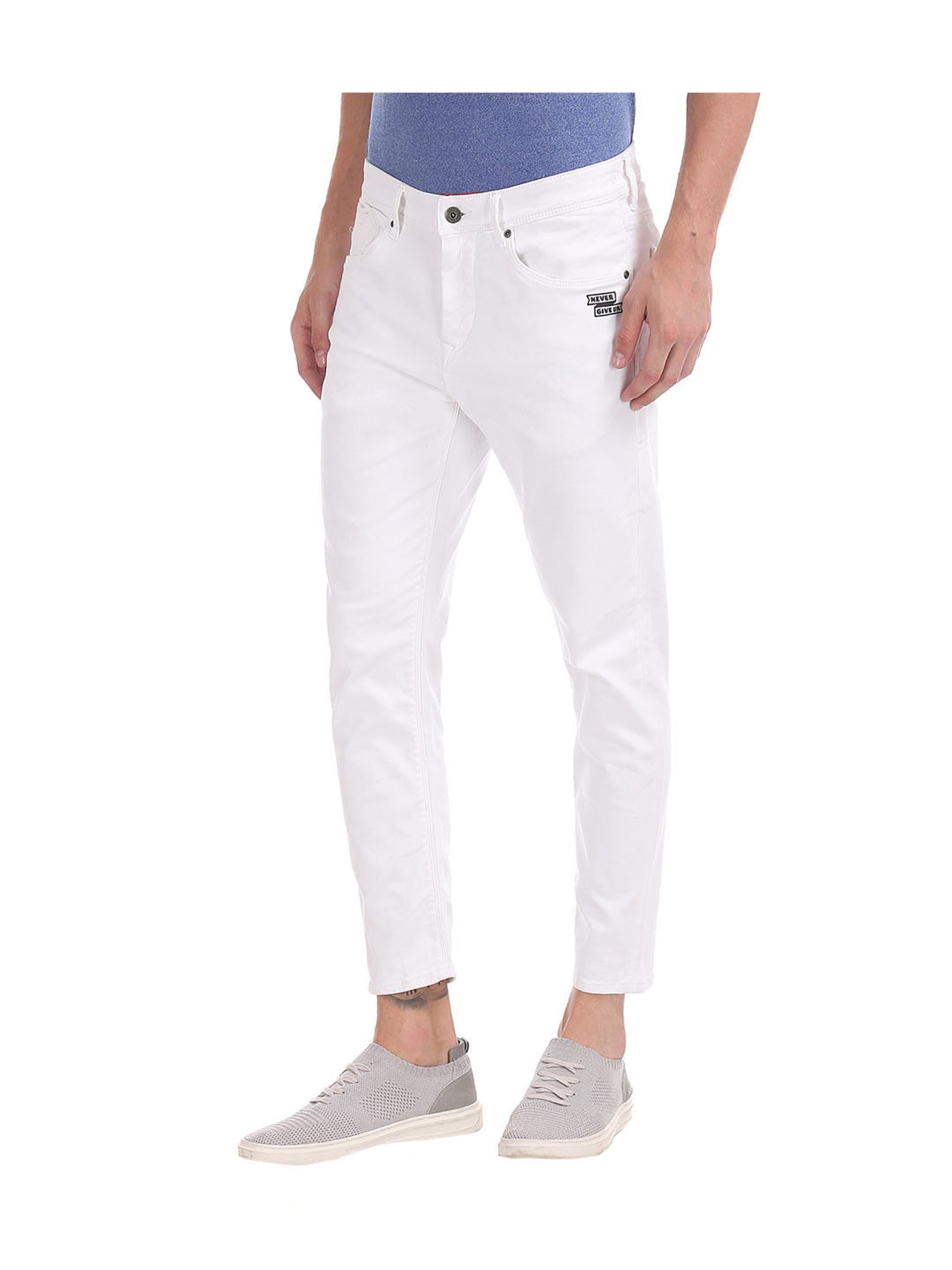 flying machine white jeans