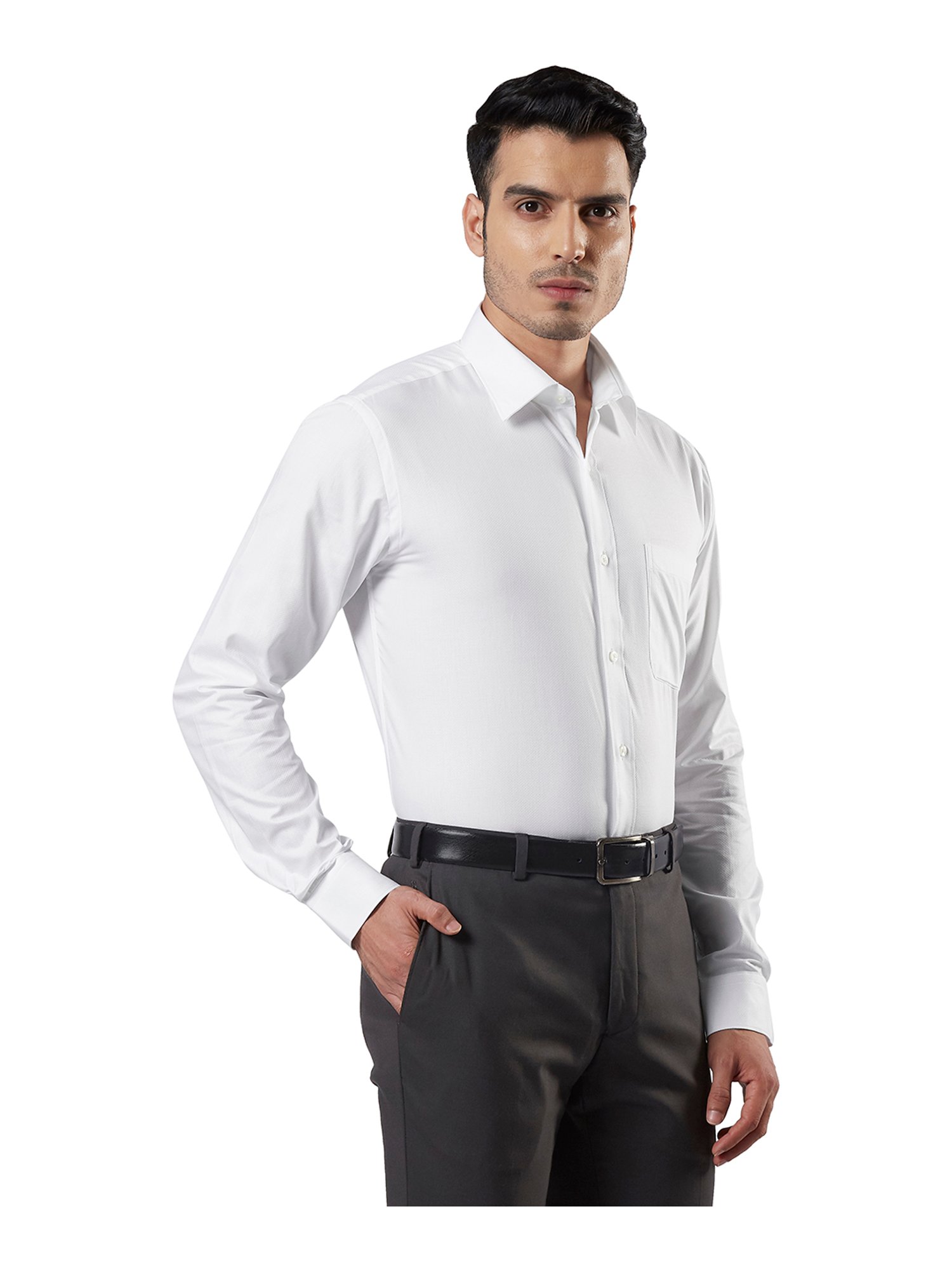 Raymond hot sale shirts white