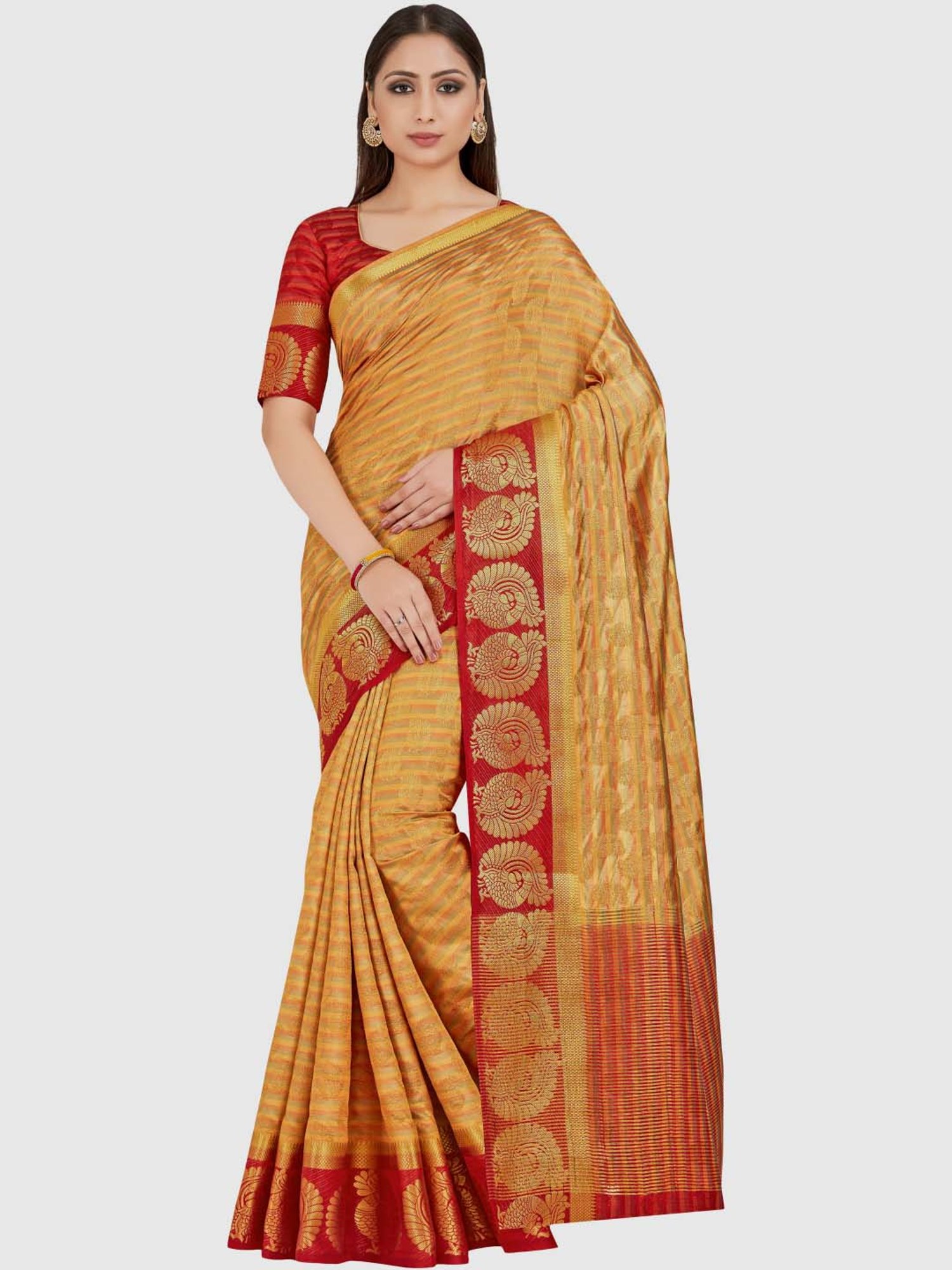 FUCHSIA ARNI SILK SAREE