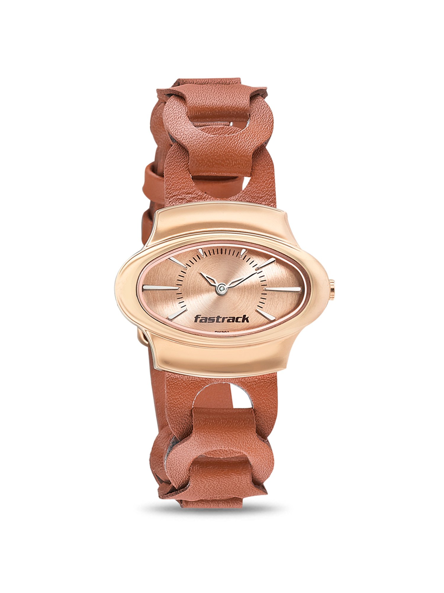 fastrack rose gold watches for ladies