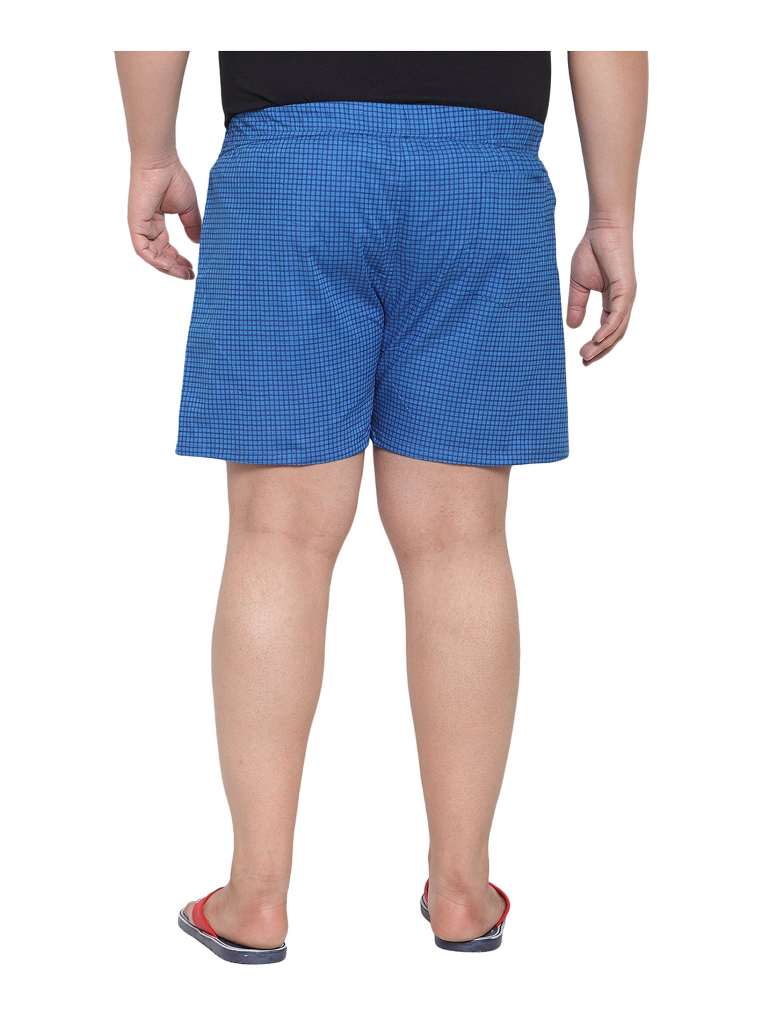 Blue Check Boxer Shorts