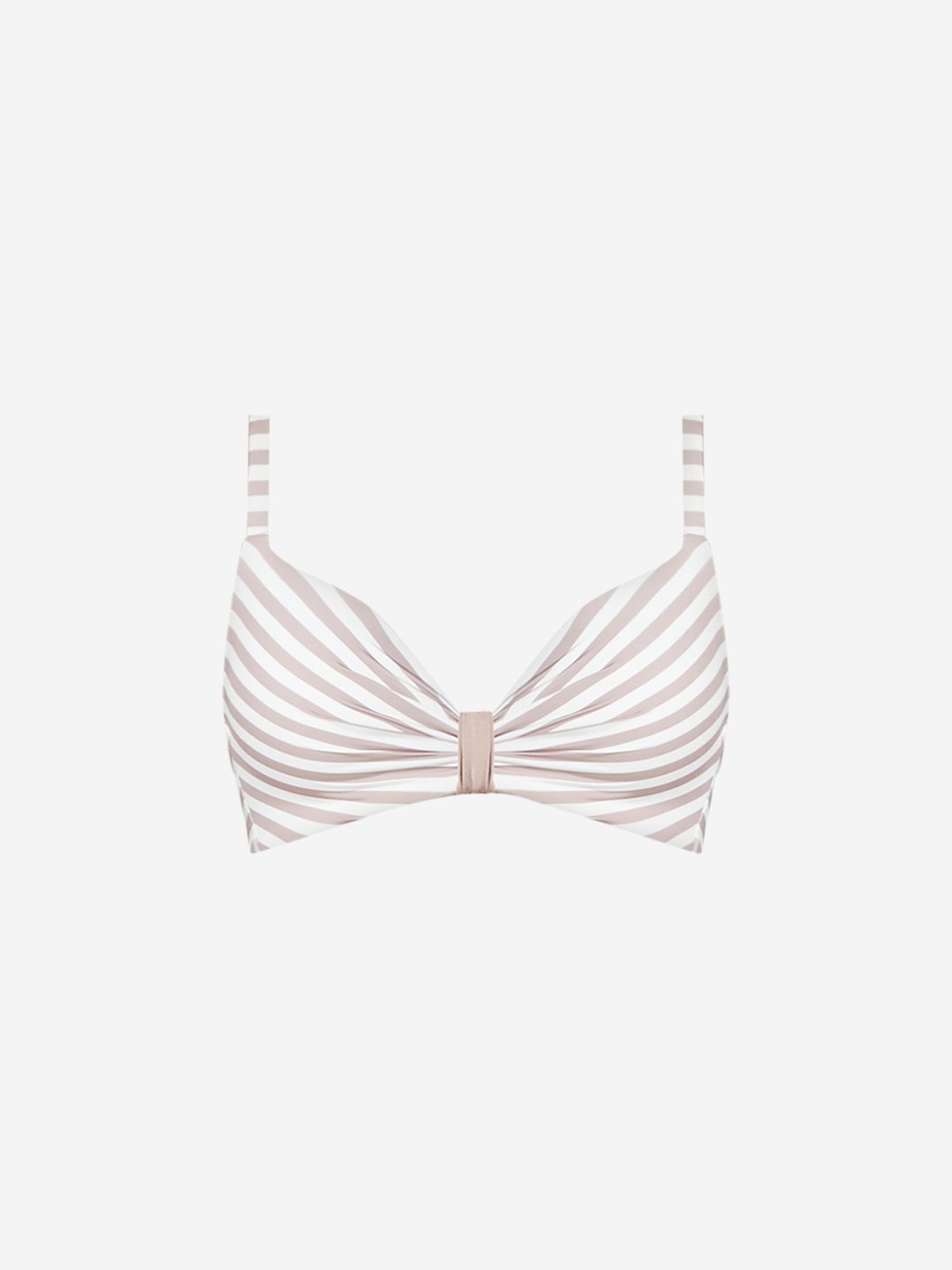 Wunderlove by Westside Light Taupe Beige Ribbed Bra