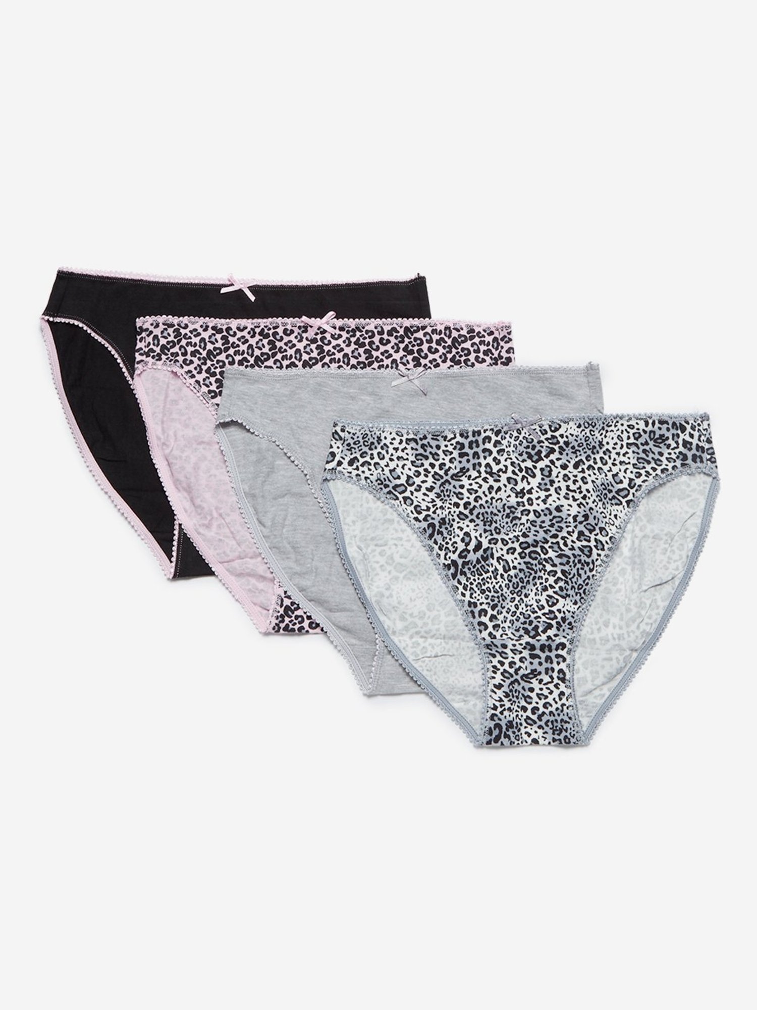 Buy N-Gal Women's Floral Lace Top Underwear High Waist Panty Lingerie Set -  Grey Online