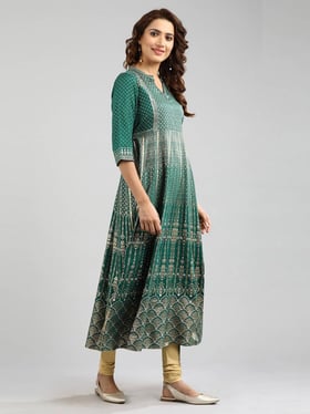 aurelia green anarkali