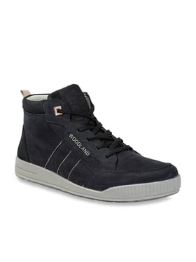 woodland black high ankle sneakers