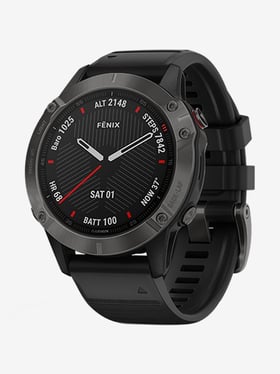 Garmin Fenix 6 Sapphire Fitness Tracker (Black and Carbon Grey)