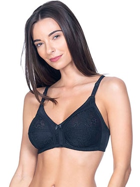 Buy Every De by Amante Black Non Padded Non Wired Full Coverage