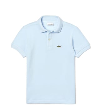 Buy Lacoste Kids Blue Petit Pique Polo T-Shirt for Boys Online @ Tata CLiQ