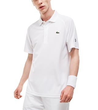 Buy Lacoste White Regular Fit Polo T Shirt for Men Online Tata