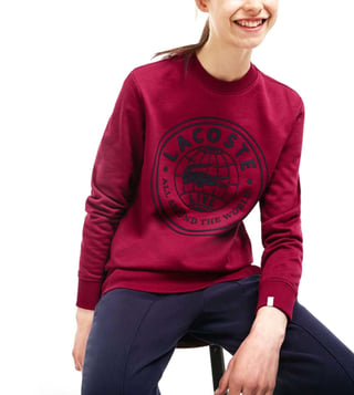 Lacoste Logo Sweatshirt Red