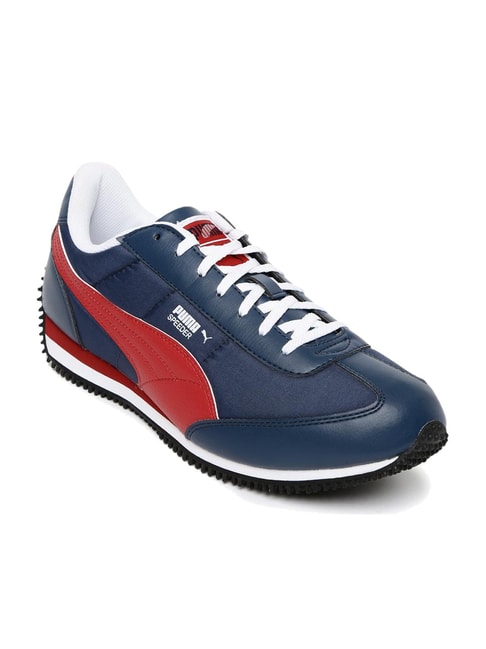 Buy Puma Velocity Tetron II IDP Blue Wing Teal & Red Sneakers for Men ...
