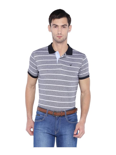 Buy Allen Solly Grey Polo T-Shirt for Men's Online @ Tata CLiQ