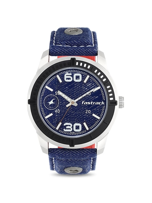 Fastrack White Dial Blue Denim Strap Watch at Rs 2595 | Fastrack Watches in  Jaipur | ID: 20621707048