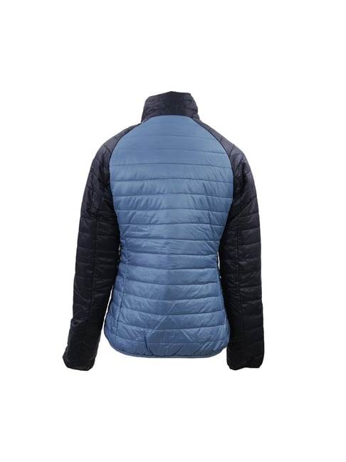 Blue atoll quilted jacket