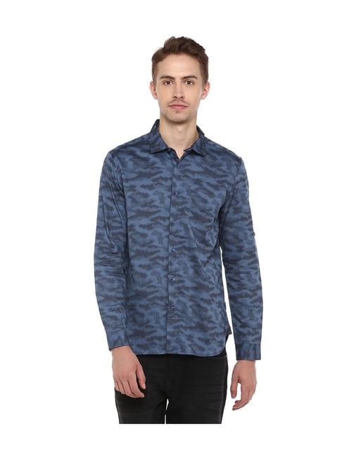 Buy Puma Light Blue Slim Fit Printed Jersey for Mens Online @ Tata CLiQ