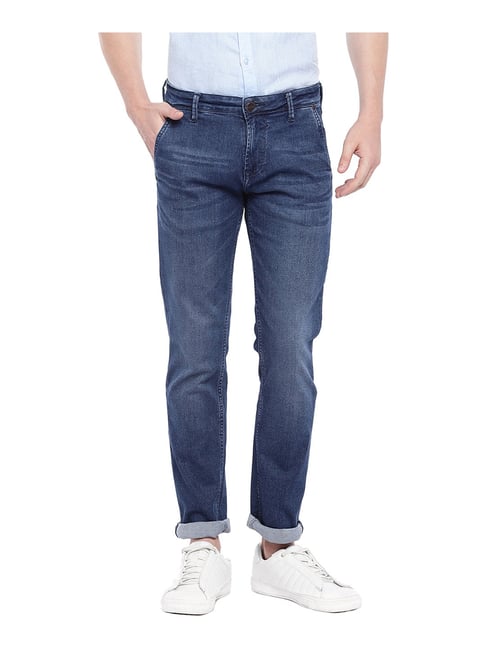 Easies By Killer Blue Slim Fit Lightly Washed Jeans